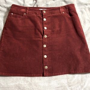 Corduroy skirt